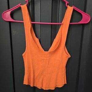 BDG orange cropped top 100% cotton